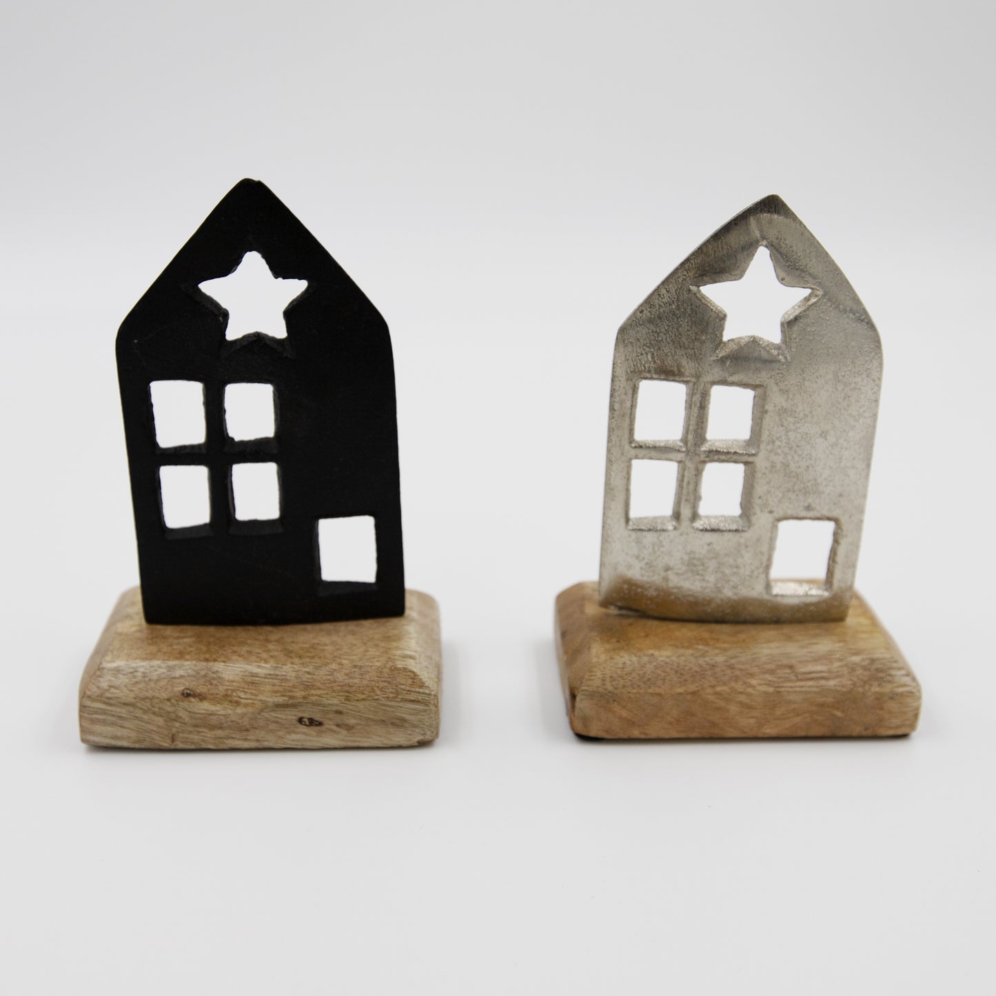 Deko-Aufsteller Haus 7,5x5x11,5 cm handgemacht