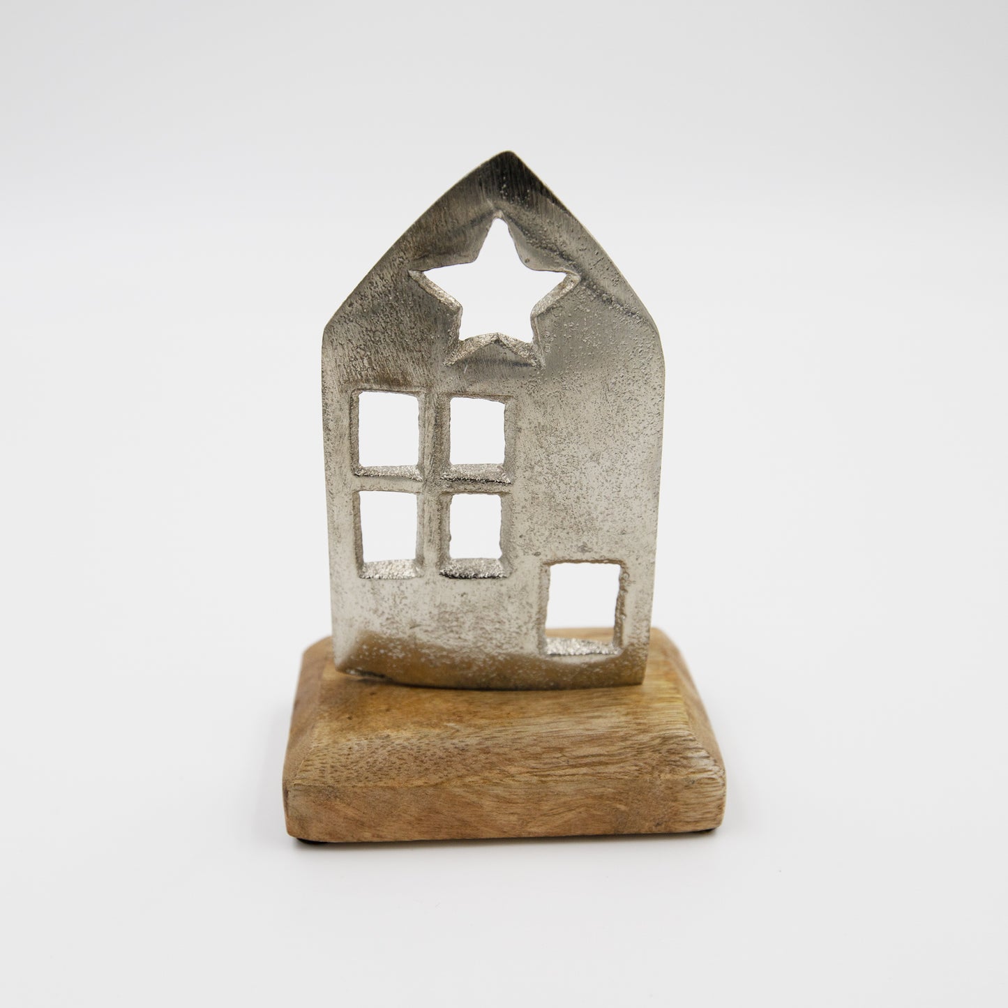 Deko-Aufsteller Haus 7,5x5x11,5 cm handgemacht