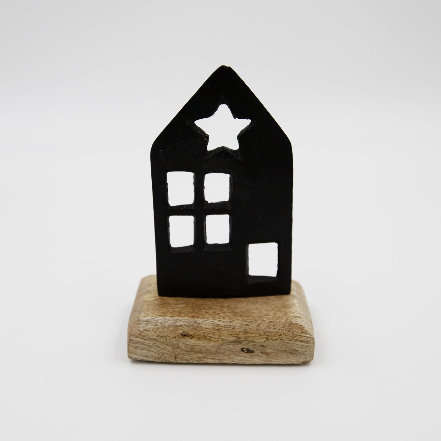 Deko-Aufsteller Haus 7,5x5x11,5 cm handgemacht