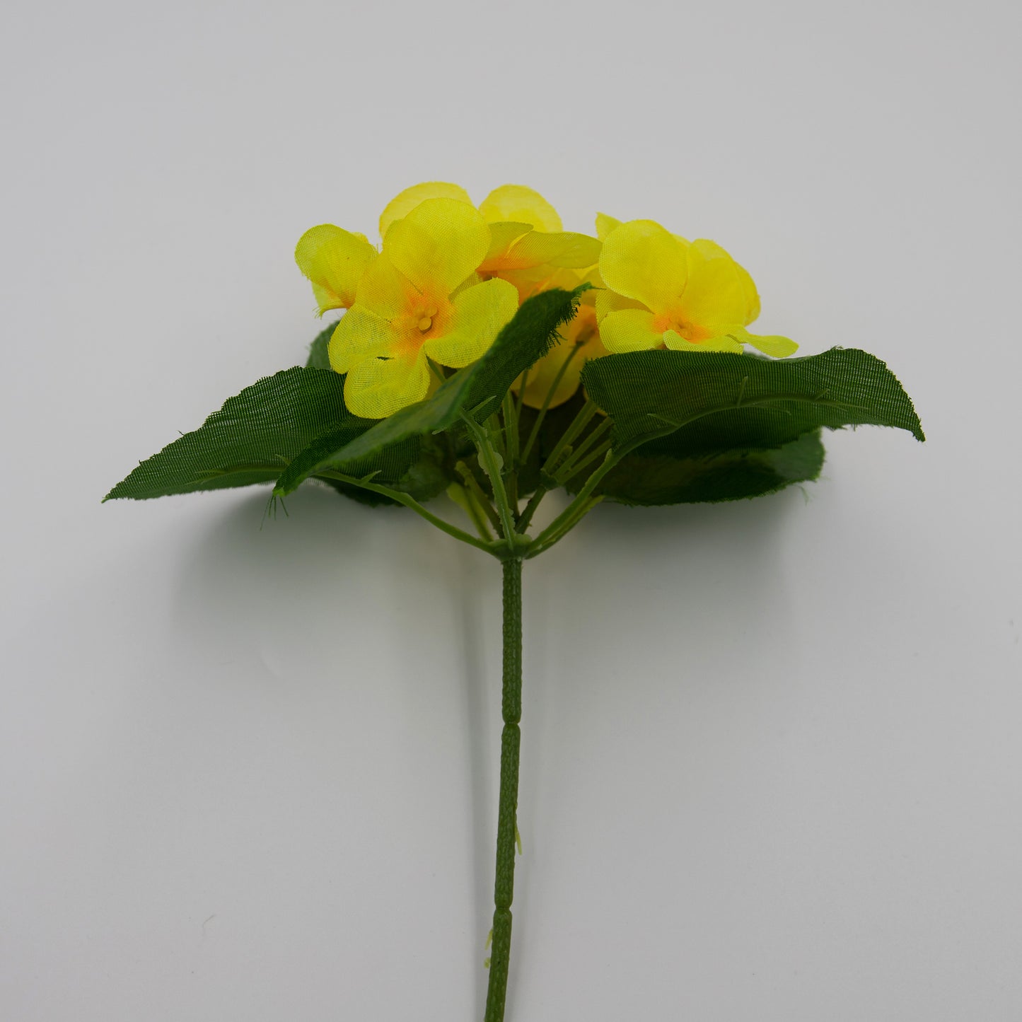 Kunstblume Primelstrauß Gelb 19 cm
