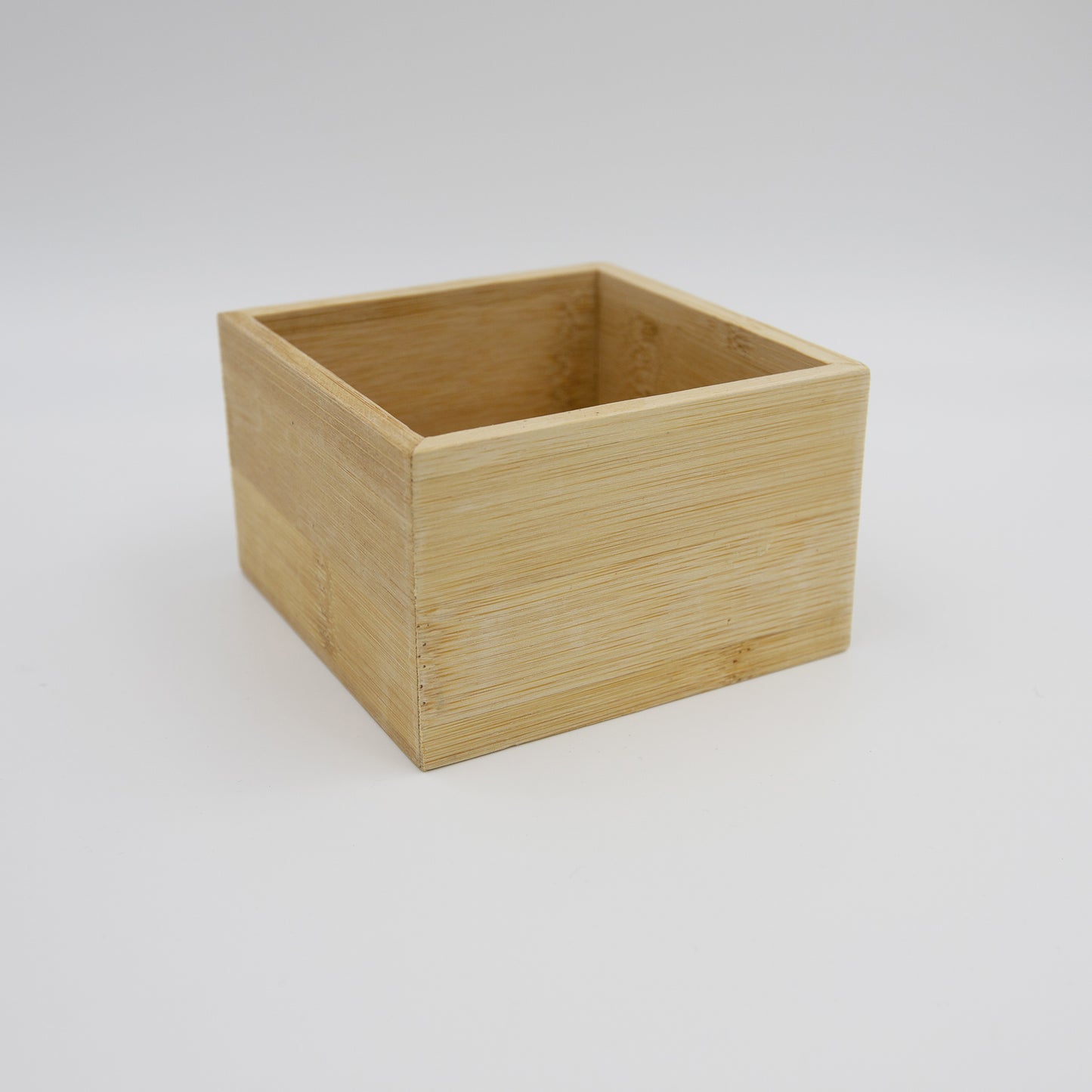 Bol para cosméticos de madera de 9,5 x 9,5 cm