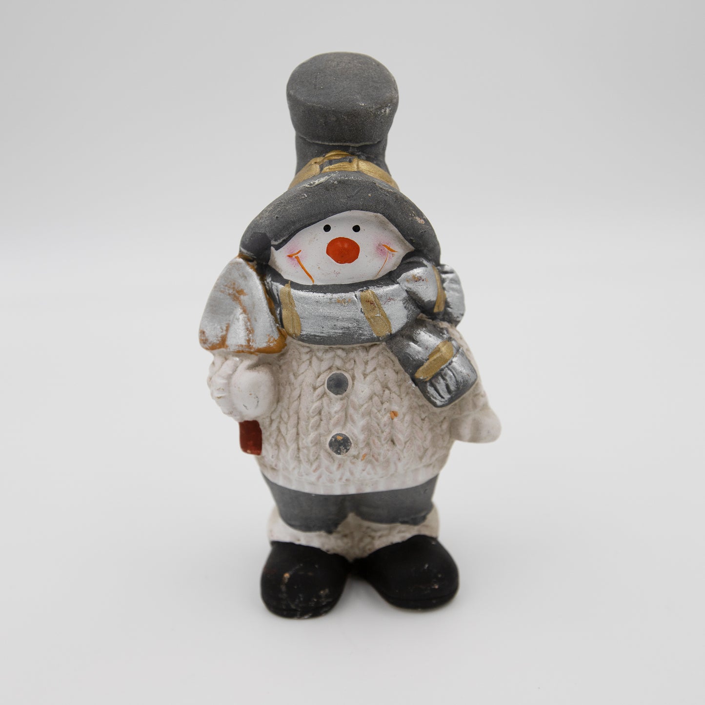Deko-Figuren Weihnachtsmann und Schneemann 16 cm