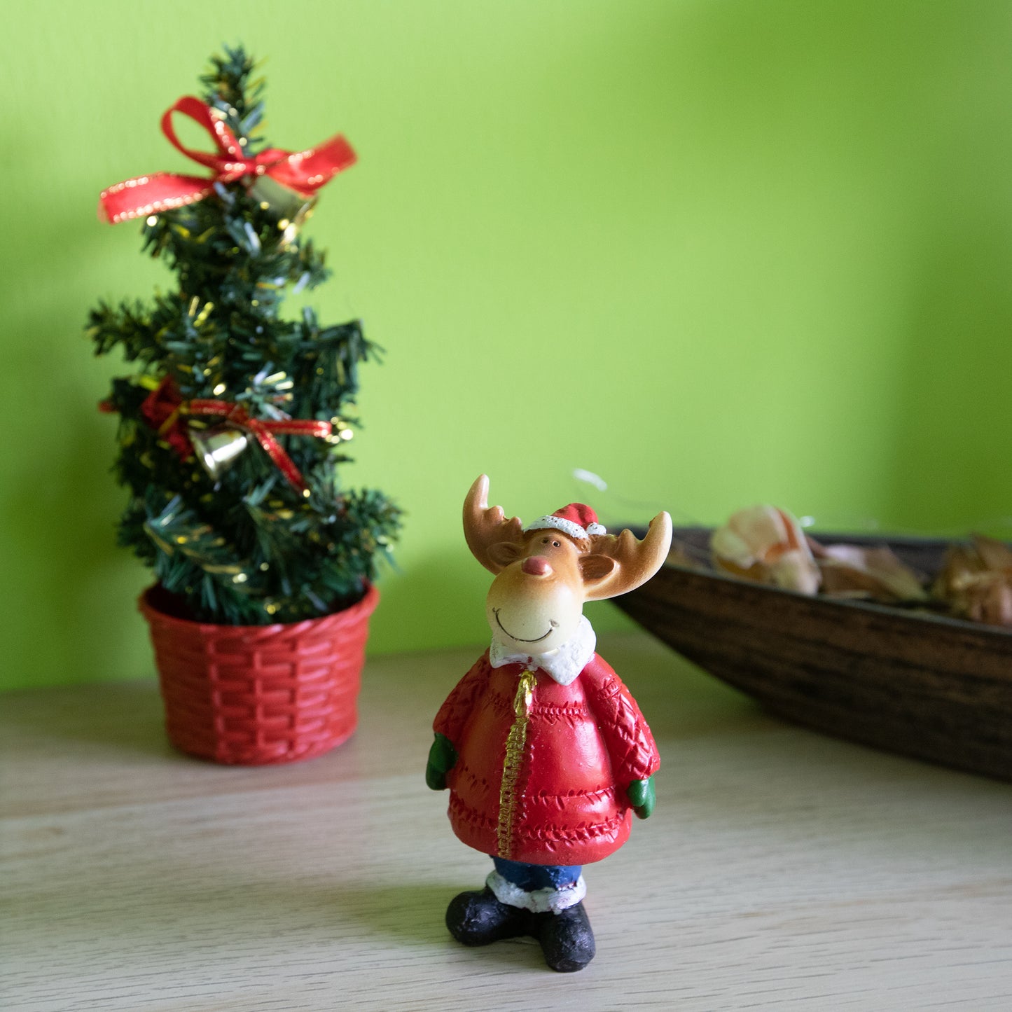 Deko-Figur Weihnacht Rentier 10 cm