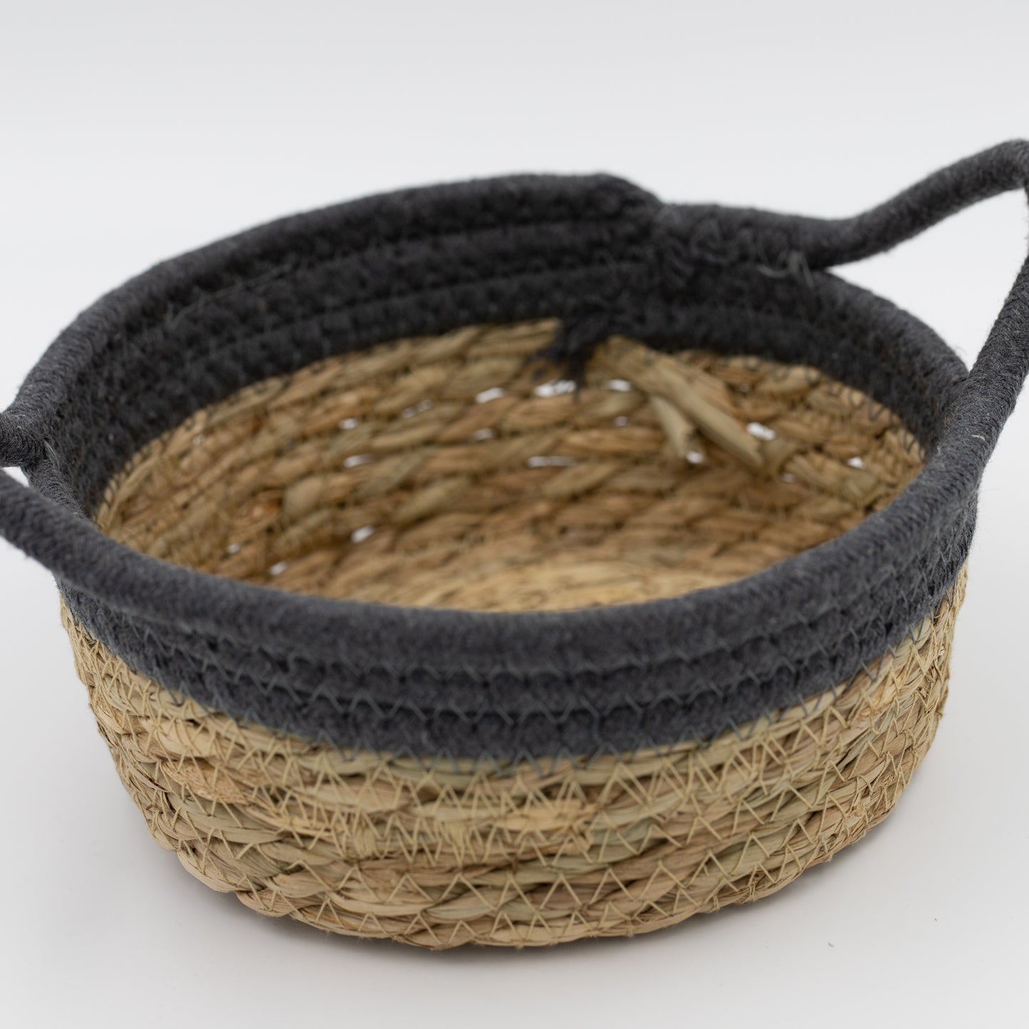 Seegraskorb mit Baumwollband 18x7 cm