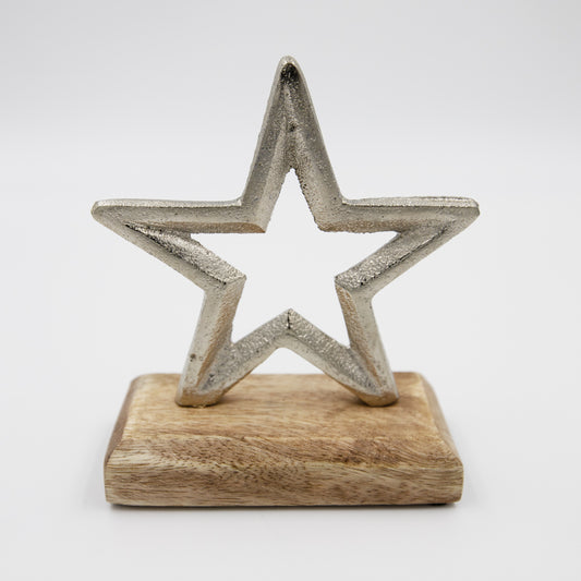 Deko-Aufsteller Stern 10x5x12 cm handgemacht