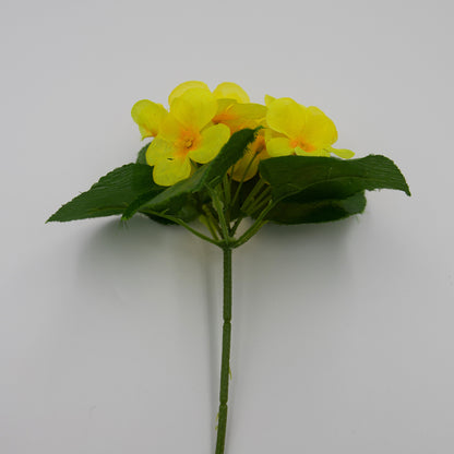 Kunstblume Primelstrauß Gelb 19 cm