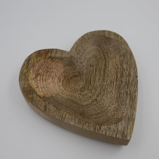 Deko Holztablett Herz 15x15 cm handgemacht
