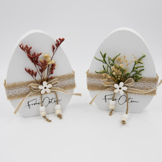 Figura decorativa de huevo 12x3x15 cm