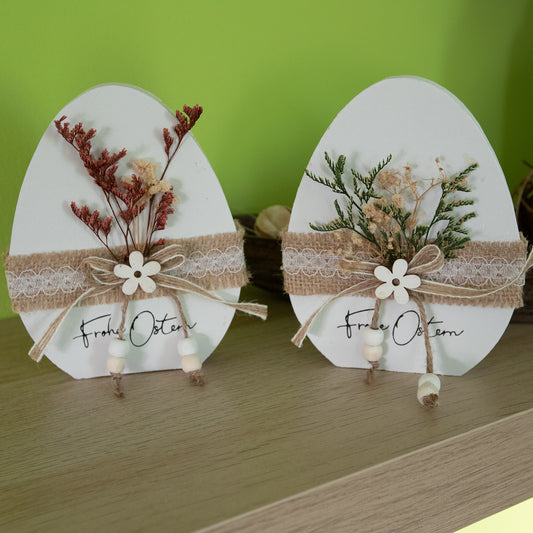 Figura decorativa de huevo 12x3x15 cm