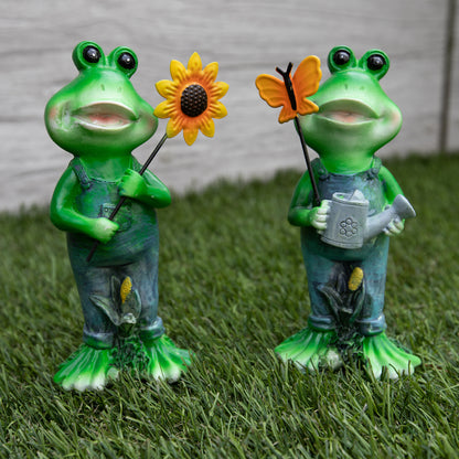 Deko-Figur Frosch Fridolin 15 cm