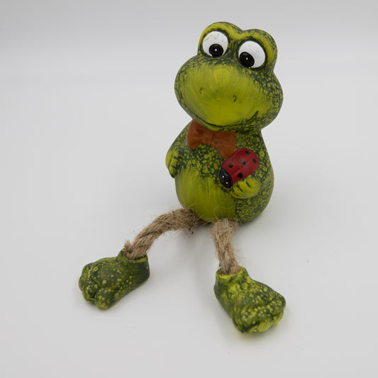 Deko-Figur Kantenhocker Frosch 7,5x13 cm