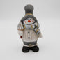 Deko-Figuren Weihnachtsmann und Schneemann 16 cm