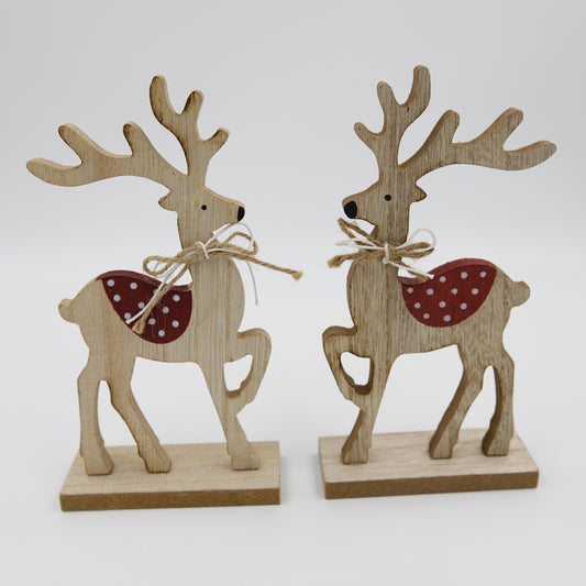 2x Dekofiguren Hirsche 10x4x19 cm