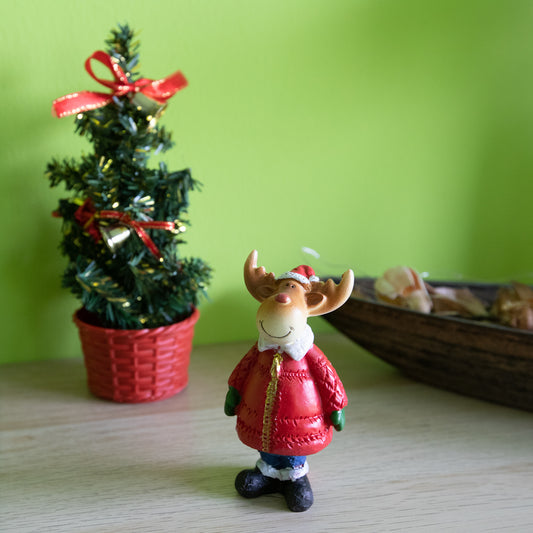 Deko-Figur Weihnacht Rentier 10 cm
