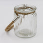 Windlicht Glas und Tau