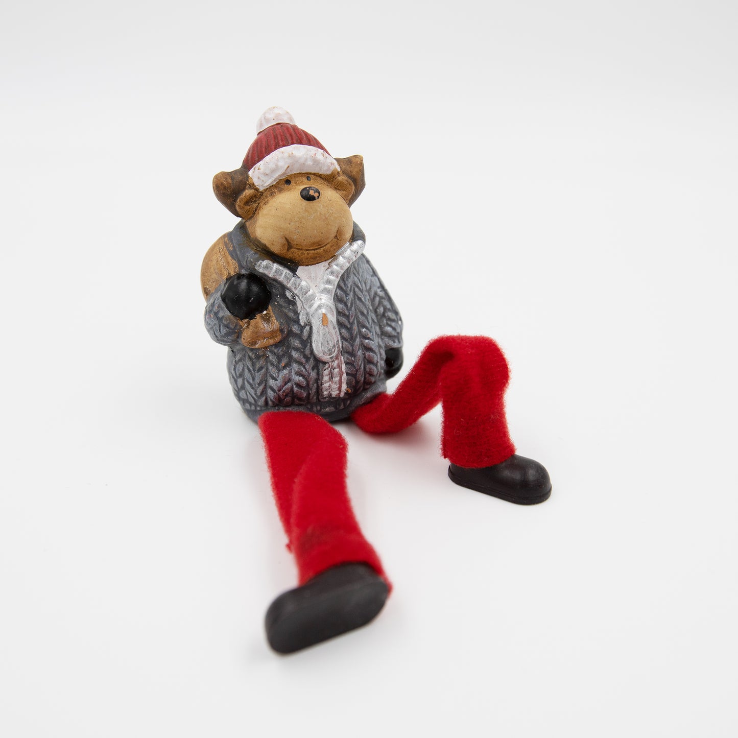 Deko-Figur Kantenhocker Rentier und Schneemann 8 cm