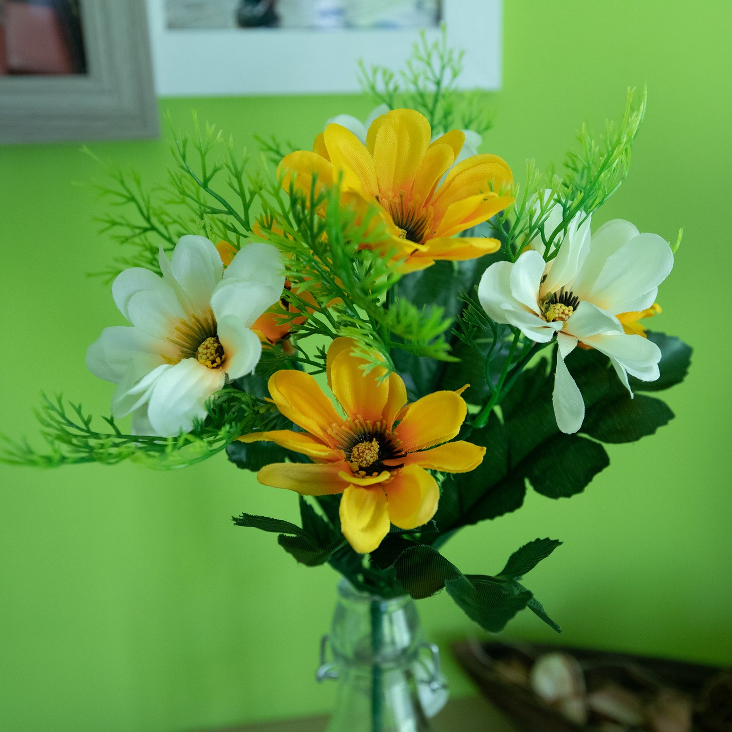 Kunstblume Kapringelstrauß 30 cm