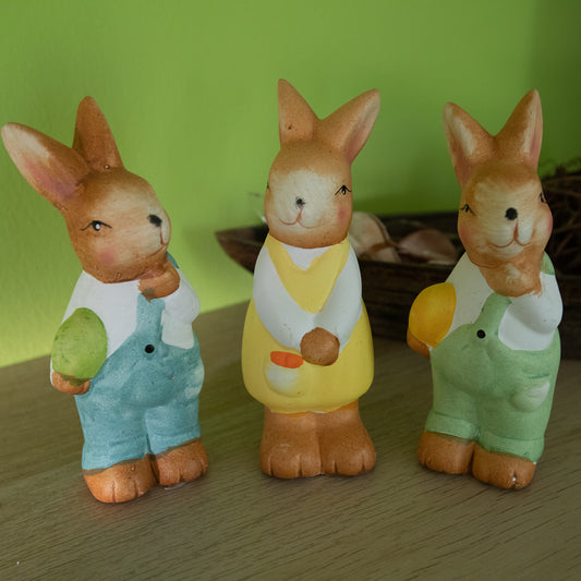 Figura decorativa de conejo de Pascua 5,5x14 cm
