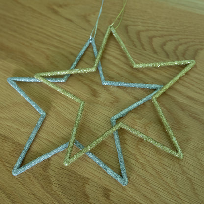 Hänge-Stern Glitzer 17 cm