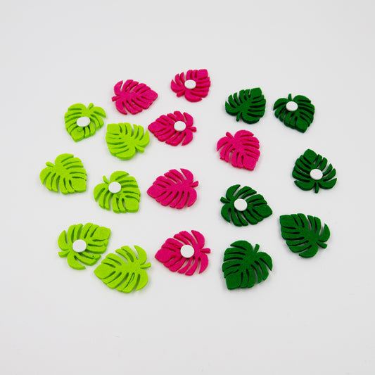 18x Dekosticker Blatt 3x3,5 cm